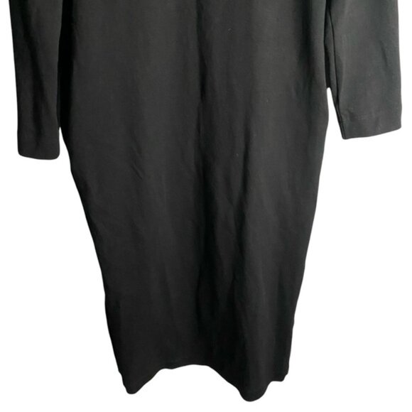 Zara Women's Black Maxi Crewneck Sweater Dress - Picture 3 of 7